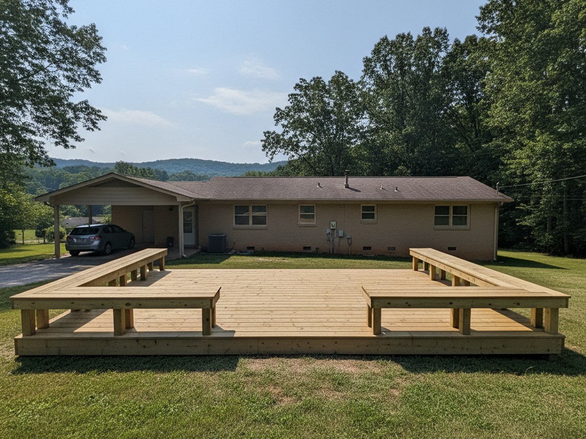 Pergolas & Covered Decks completed by Bartlett Deck Co in Millington, TN